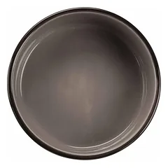 Trixie Ceramic bowl, with paw prints keraminis dubenėlis šunims ir katėms, 0.3 l/ø 12 cm, rudas/kremas — 2 nuotrauka