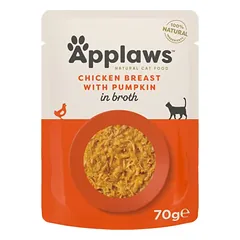 Applaws kons. katėms  su višt. ir moliūgu, 70 g