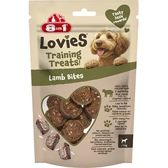 8IN1 Lovies Training Treats Lamb Bites 90g treniruotės skanėstas šuniui su aviena ir ryžiais