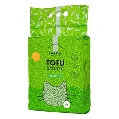 Expertus Tofu kraikas katėms, žaliosios arbatos kvapo, 6l (2,6kg) — 2 nuotrauka