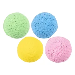 Flamingo Sponge Ball 4 cm žaislas katėms, įvairių spalvų nuotrauka