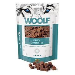 WOOLF Duck Chunkies 100g ančių kąsneliai