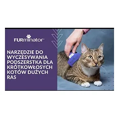 FURminator trumpaplaukiams katėms, M/L — 2 nuotrauka