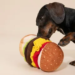 TIAKI protų žaislas šunims Burger, apie L 18 x B 14 x H 11 cm — 4 nuotrauka