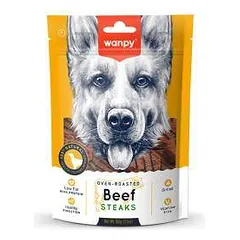 Wanpy skanėstas šunims, jautienos kepti kepsniukai, 100 g