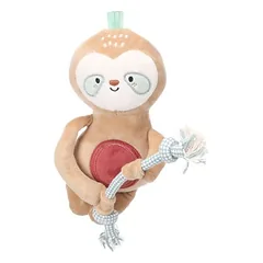 Flamingo Hundespielzeug Welpe Phoebe Faultier mit Seil braun