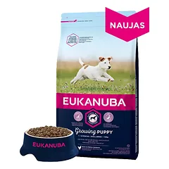 Eukanuba Small Puppy sausas maistas mažų veislių šuniukams (vištiena) 3kg