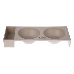 Modern Living dvigubas dubenėlis katėms Kioto, 2 x 450 ml, L 38 x B 15 x H 5,6 cm — 5 nuotrauka