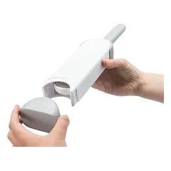 TRIXIE pūkų surinkimo šepetys su talpa 33 cm baltas/pilkas — 3 nuotrauka