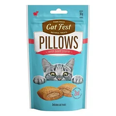 Cat Fest Pagalvėlės Su Jautienos Įdaru, Papildomas Maistas Katėms, 30 g