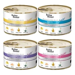 Dolina Noteci PREMIUM mažų veislių šunims JUNIOR Skonių mišinys 24x185g