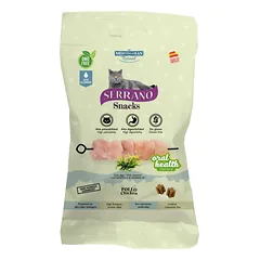 Serrano Snack Cat Oral Care Chicken su vištiena skanėstai katėms , 50 g