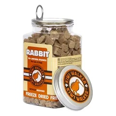KIWI Walker liofilizuoti skanėstai, triušiena - Rabbit, 75 g — 3 nuotrauka
