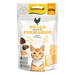Gimcat Crunchy Snacks Chicken & Cheese 50g traškūs skanėstai višta/sūris