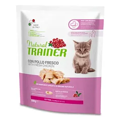 NATURAL TRAINER Cat Kitten Chicken kačiukams su vištiena 0.3kg