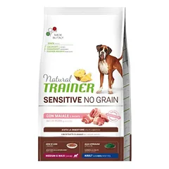 Trainer ADULT DOG SENSITIVE NO GRAIN M/M su kiauliena 12kg
