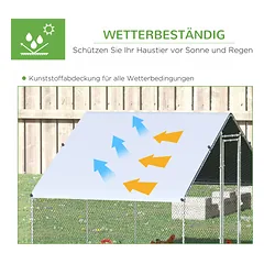 Vištidė 3 × 2 × 2 m — 5 nuotrauka