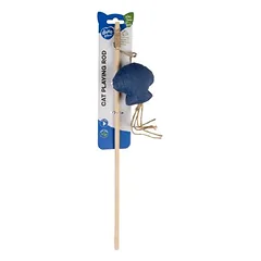 Duvo+ Katzen-Spielangel Eco Navy Oktopus mit Katzenminze