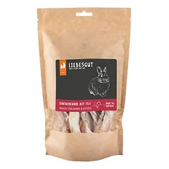 Liebesgut Hunde-Snack Kaninchen Ohr mit Fell
