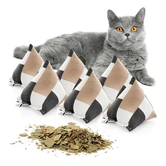 Canadian Cat Company minkštos pagalvėlės su katžole, 6 vnt. rinkinys, piramidė XL, Nordic 3 spalvų — 5 nuotrauka