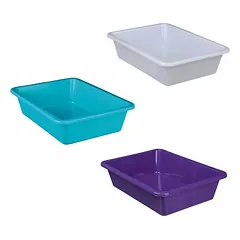 Atvira kraiko dėžė kačiukams ir mažoms katėms 37x27x9 cm, žema ir praktiška — 4 nuotrauka