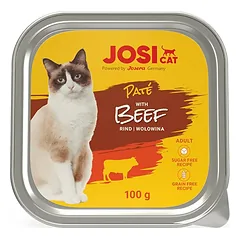 JosiCat Paté with Beef paštetas katėms su jautiena, 100 g photo