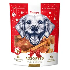 Wanpy skanėstai šunims Assorted Multi Treats xmas, 300g