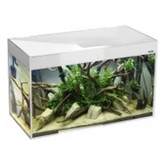 Glossy 120 akvariumas stačiakampis, baltas, 120x40x60 cm — 2 nuotrauka
