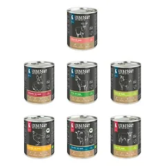 Liebesgut drėgnas maistas šunims, bandomasis rinkinys Adult & Sensitiv 14 x 800 g