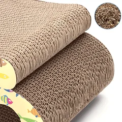 Nobleza draskymo lenta katei 2in1,ruda, 44.5x20x11 — 5 nuotrauka