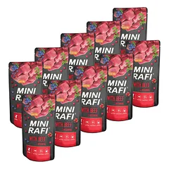 RAFI Mini su jautiena, 10 x 150 g, šlapias maistas mažų veislių šunims