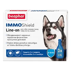 B135837 Beaphar IMMO SHIELD LINE-ON DOG „M” 3*3ml (pak6)