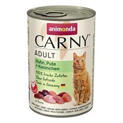 ANIMONDA Carny Adult Vištiena, kalakutiena ir triušiena 400g