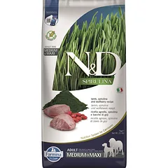 FARMINA N&D Spirulina Adult Medium&Maxi Lamb & Wolfberry 2x7 kg
