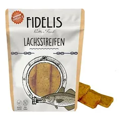 FIDELIS lašišos juostelės, skanėstai šunims (100 g)