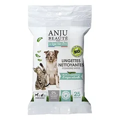 ANJU BEAUTE BIO, valomosios servetėlės šunims ir katėms