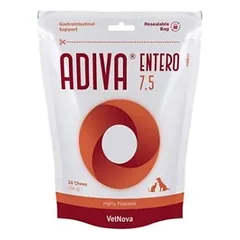 ADIVA® Entero Small&amp;Medium 7.5 papildas šunims ir katėms viduriavimui ir virusinėms infekcijoms N28