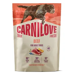 CARNILOVE True Fresh Dog Beef Adult 1,5 kg sausa maistas su šviežia jautiena suaugusiems šunims