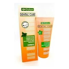 Diafarm Dental Care Herbal dantų pasta šunims su žolelių ekstraktais ir dantų šepetėliu, 75 g parduotuvėje 1petshop.lt