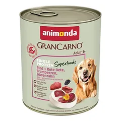 Animonda GranCarno Adult Single Protein Superfoods 6 x 800 g drėgnas maistas šunims — 3 nuotrauka