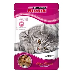 Super Benek Super Chunks, drėgnas maistas katėms 24 x 100 g — 3 nuotrauka