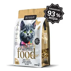 DR MALOU Kitten Liofilizuotas maistas „Vištiena su ožkos pienu ir kiaušinio tryniu“ – 2 x 1 kg sausas maistas kačiukams