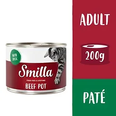 Smilla jautienos indeliai drėgnas maistas katėms 6 x 200 g — 5 nuotrauka
