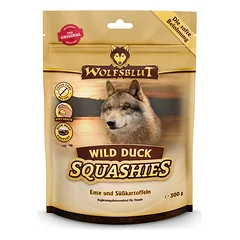 WOLFSBLUT Wild Duck Squashies skanėstai šunims su antiena ir batatais, 300 g