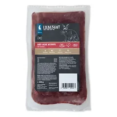 Liebesgut Hundefutter 14 x Barf-Menü Wildhase mit Gemüse