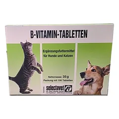 selectavet B vitaminų tabletės, papildas, 100 tablečių — 2 nuotrauka