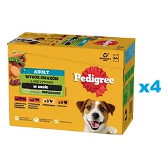 PEDIGREE Junior Choice of flavours with rice sachet 52x100g šuniukų drėgnas maistas su vištiena ir jautiena
