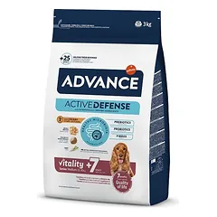 Advance Medium Senior sausas maistas vidutinio dydžio senjorams šunims su vištiena ir ryžiais, 3 kg