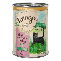 Feringa Country Style meniu drėgnas maistas katėms 6 x 400 g — 1 nuotrauka