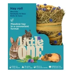 Little one šieno ritinėlis su rugiagėlėmis graužikams, 100 g